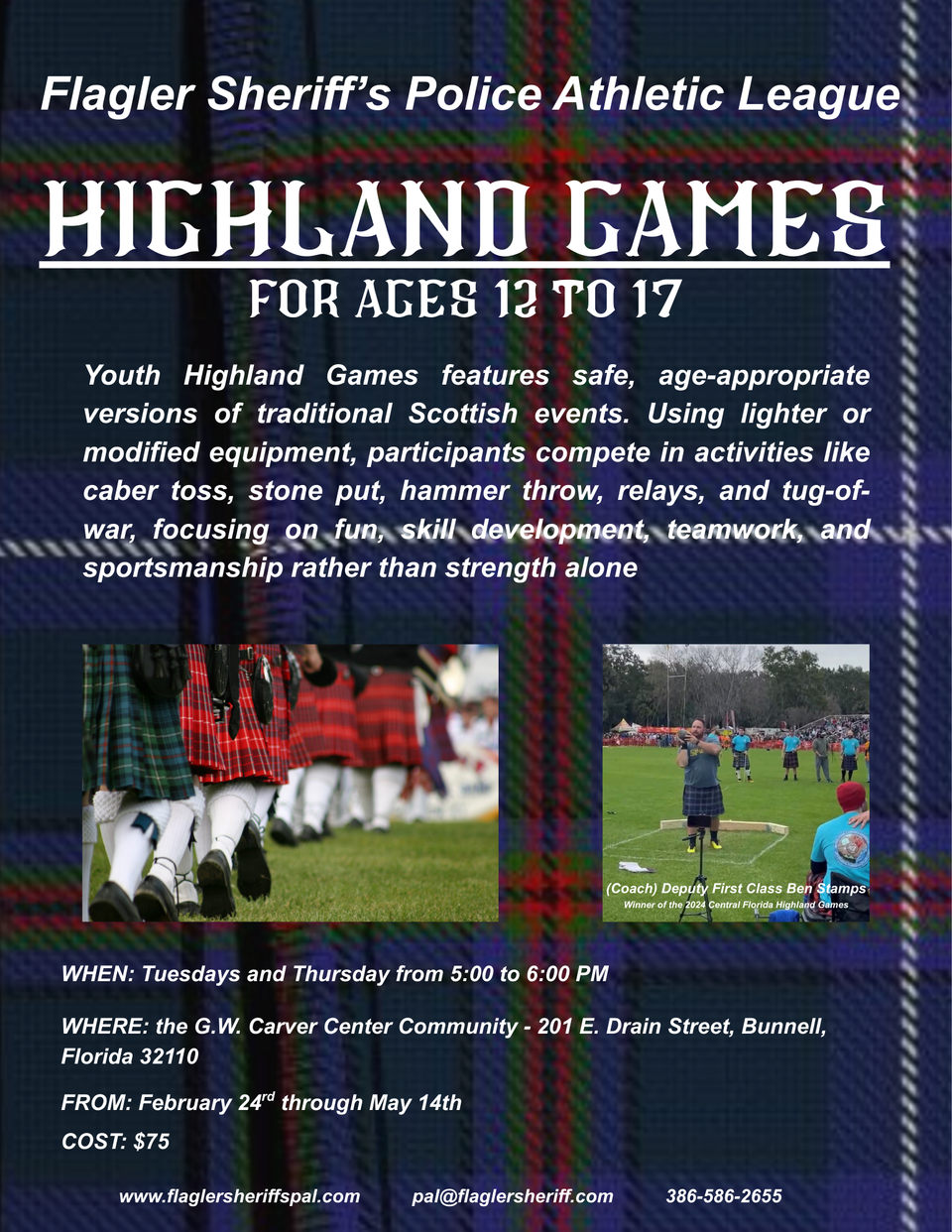 Highland games flyer