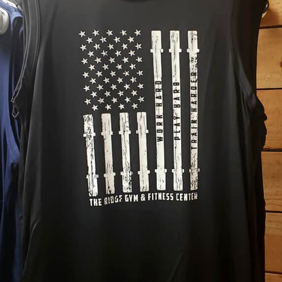 Sleeveless t with flag
