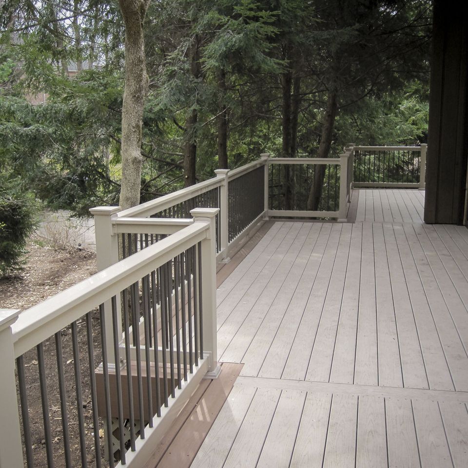 Signature khacki fence   deck installation in meridian