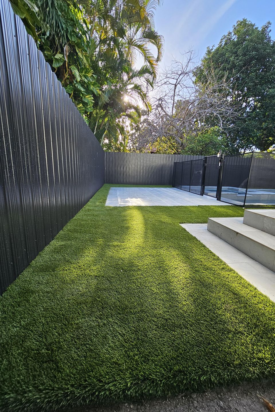 Close up of artificial turf