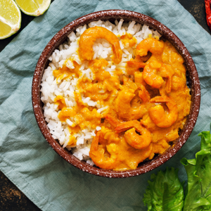 Yaad Style Jerk House Curry Shrimp