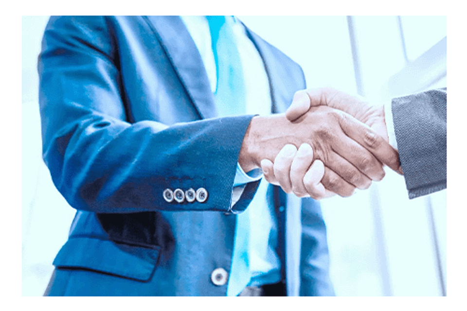 Businessmen shaking hands