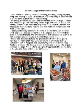 Vets christmas bags 2024