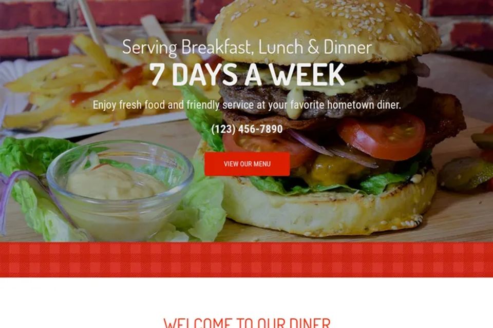 Diner website design original (1)