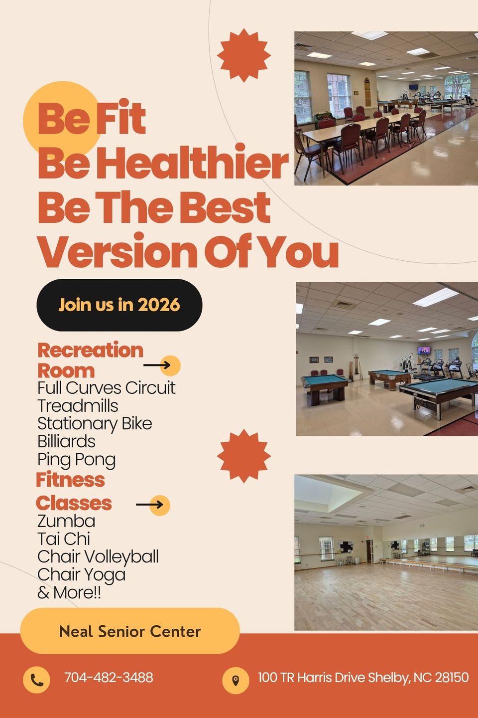 Rec room   fitness classes