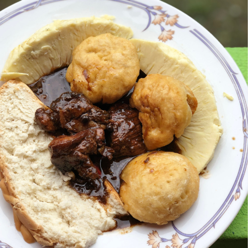 Yaad Style Jerk House Fry Dumplings