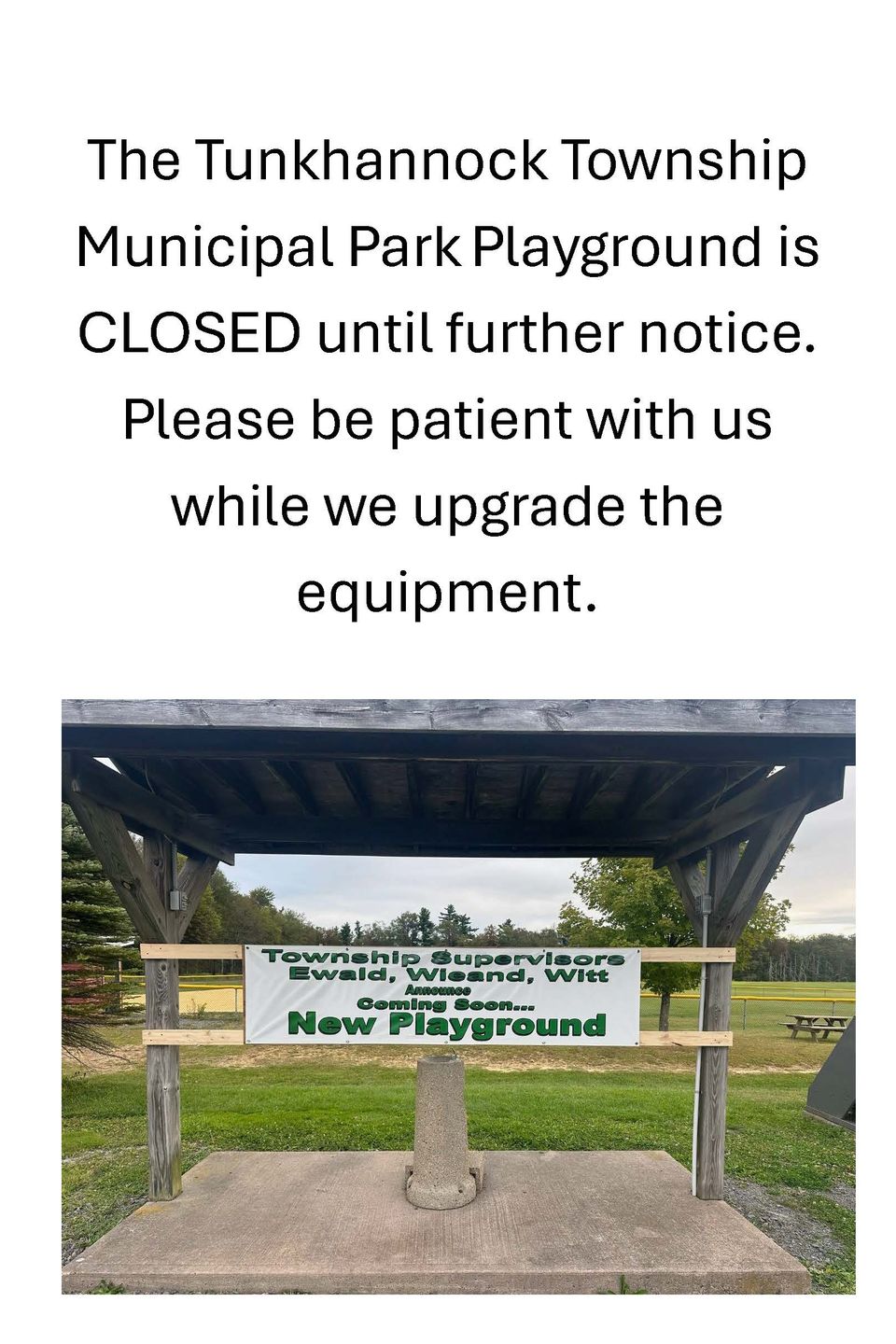 Park closed