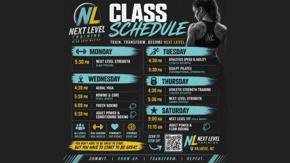 Next level training website