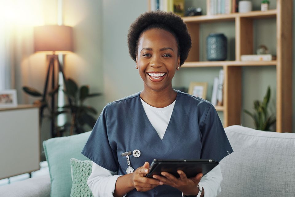Portrait physiotherapist and nurse with tablet s 2024 05 16 18 36 09 utc