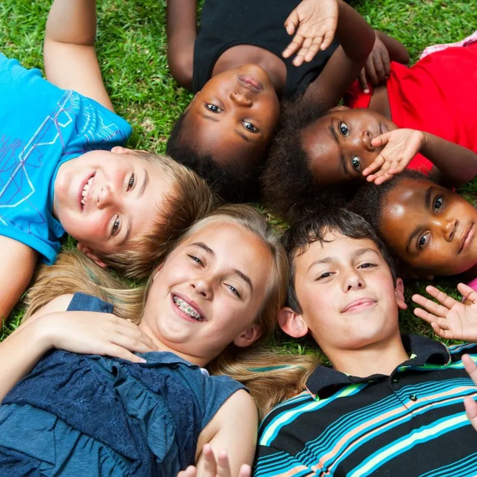 Multiracial shool children