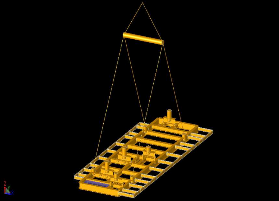 Sacs skid module lift analysis spreader bar