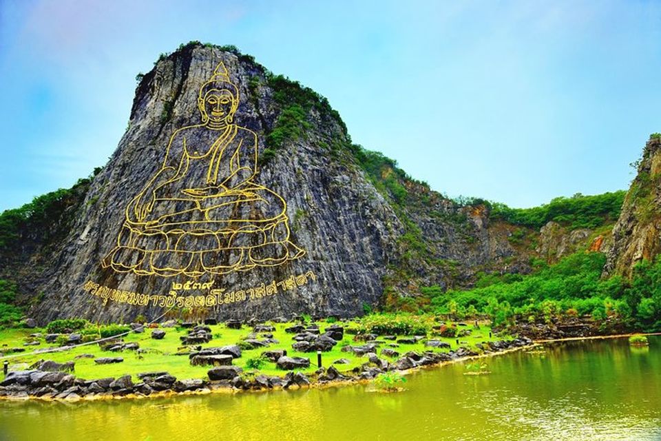 Thailand pattaya top attractions things to do see giant buddha engraving khao chi chan