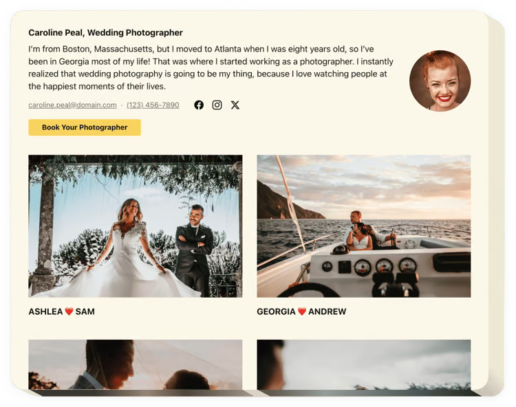 Portfolio webspace launcher