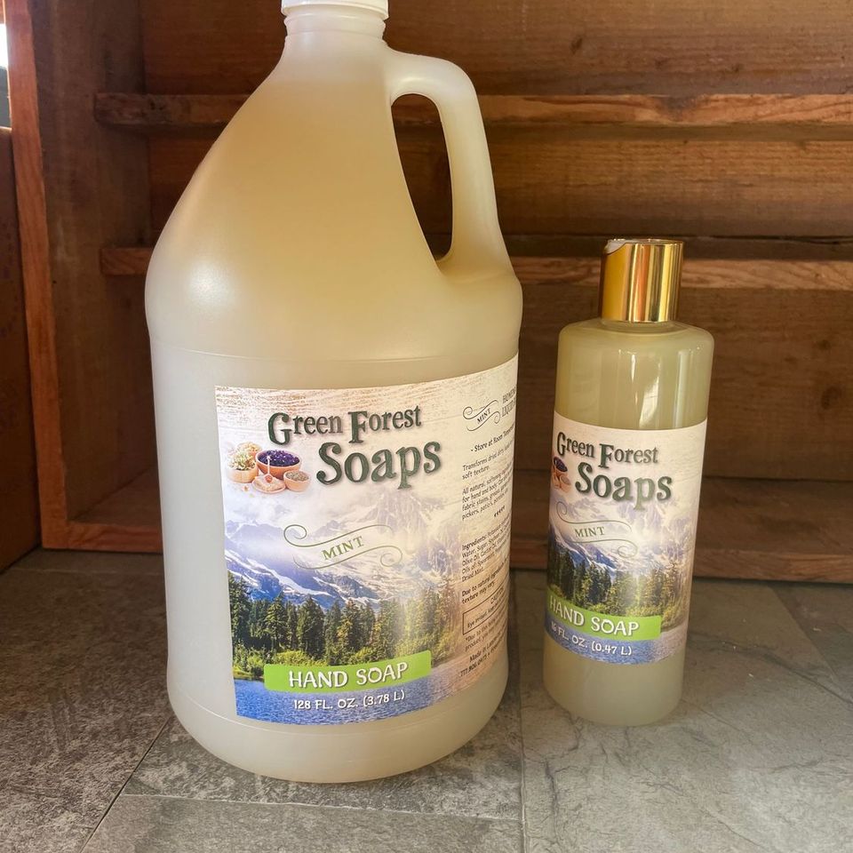 Green Forest Soaps & Salves Mint Hand & Body Wash