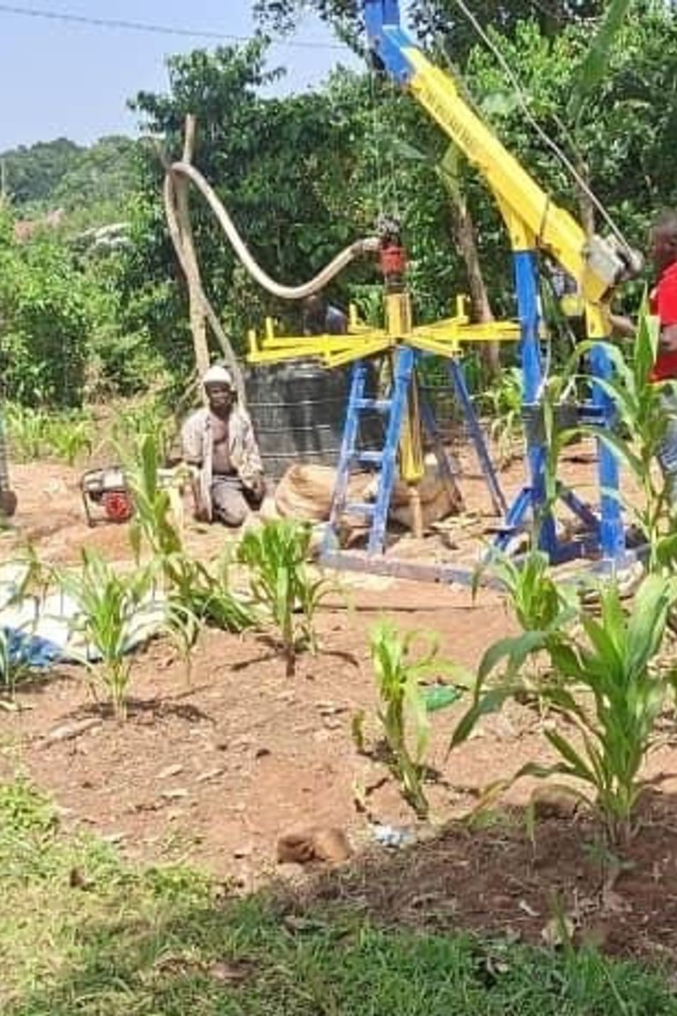 Deep well drilled in mpoma village  mukono district image5