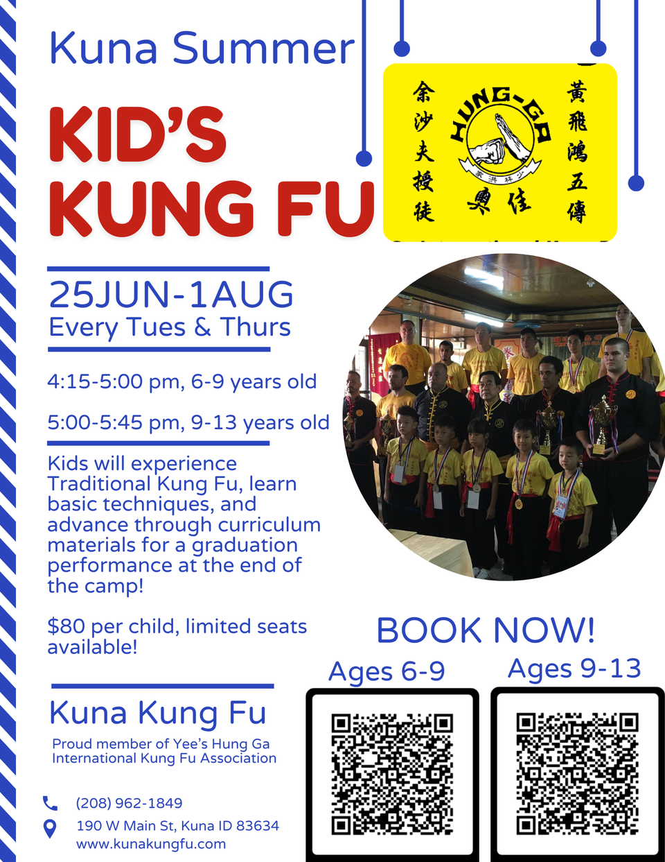 Kuna Kung Fu - Kid's Summer Martial Arts Camp