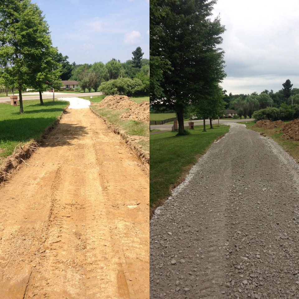 Mahaffey property services gravel driveway johnstown ohio