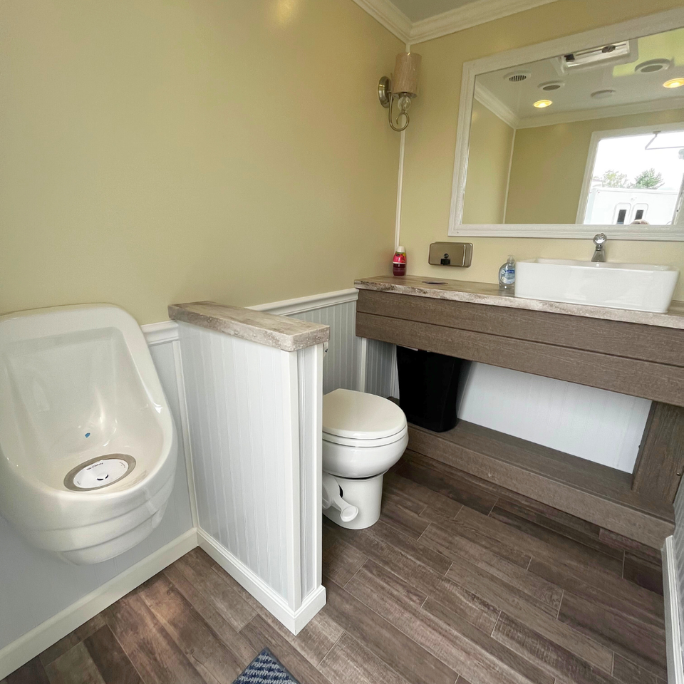 Restroom Trailer Interior