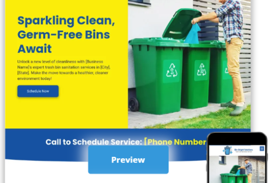 Trash bin cleaning