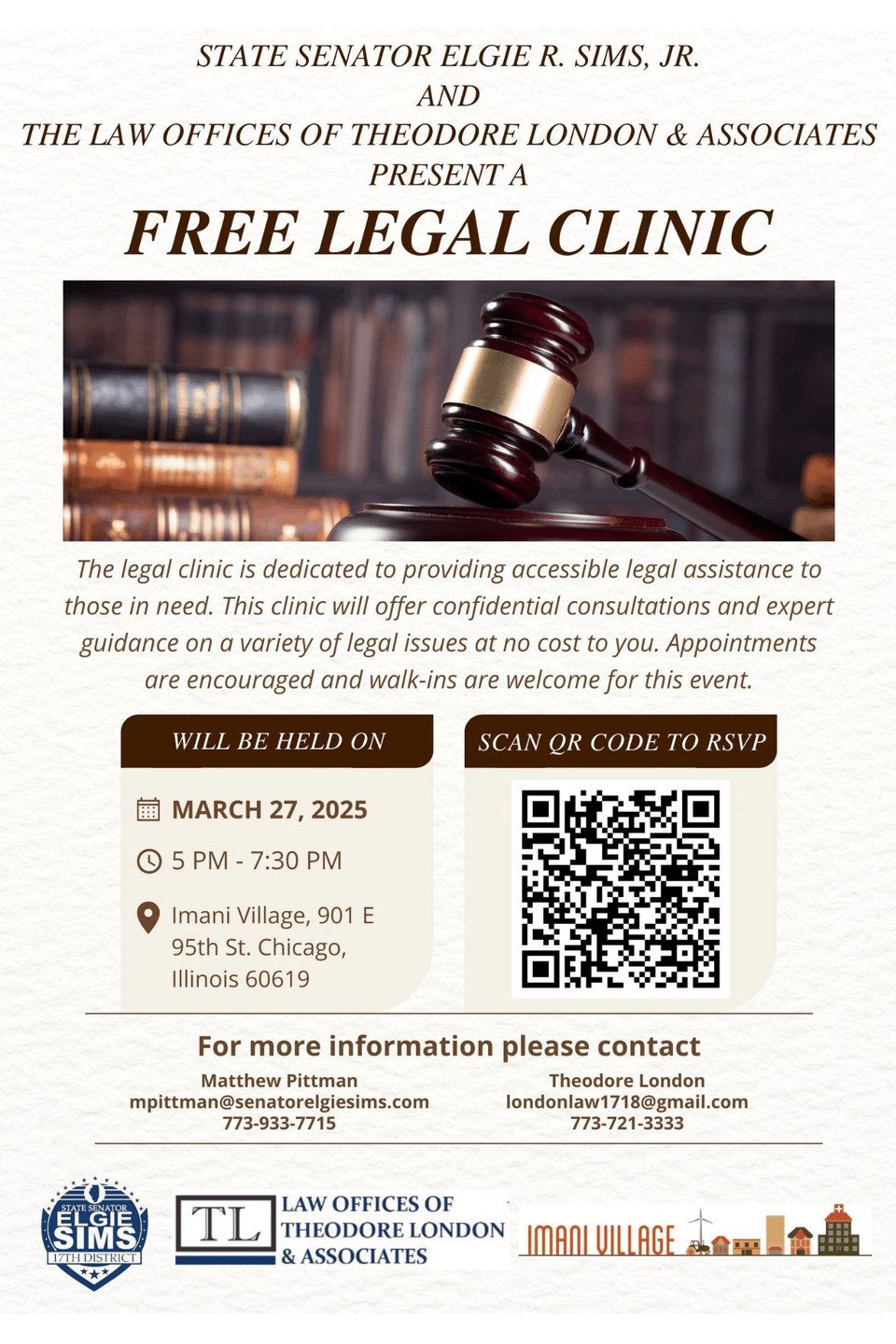 Free legal clinic march 27th