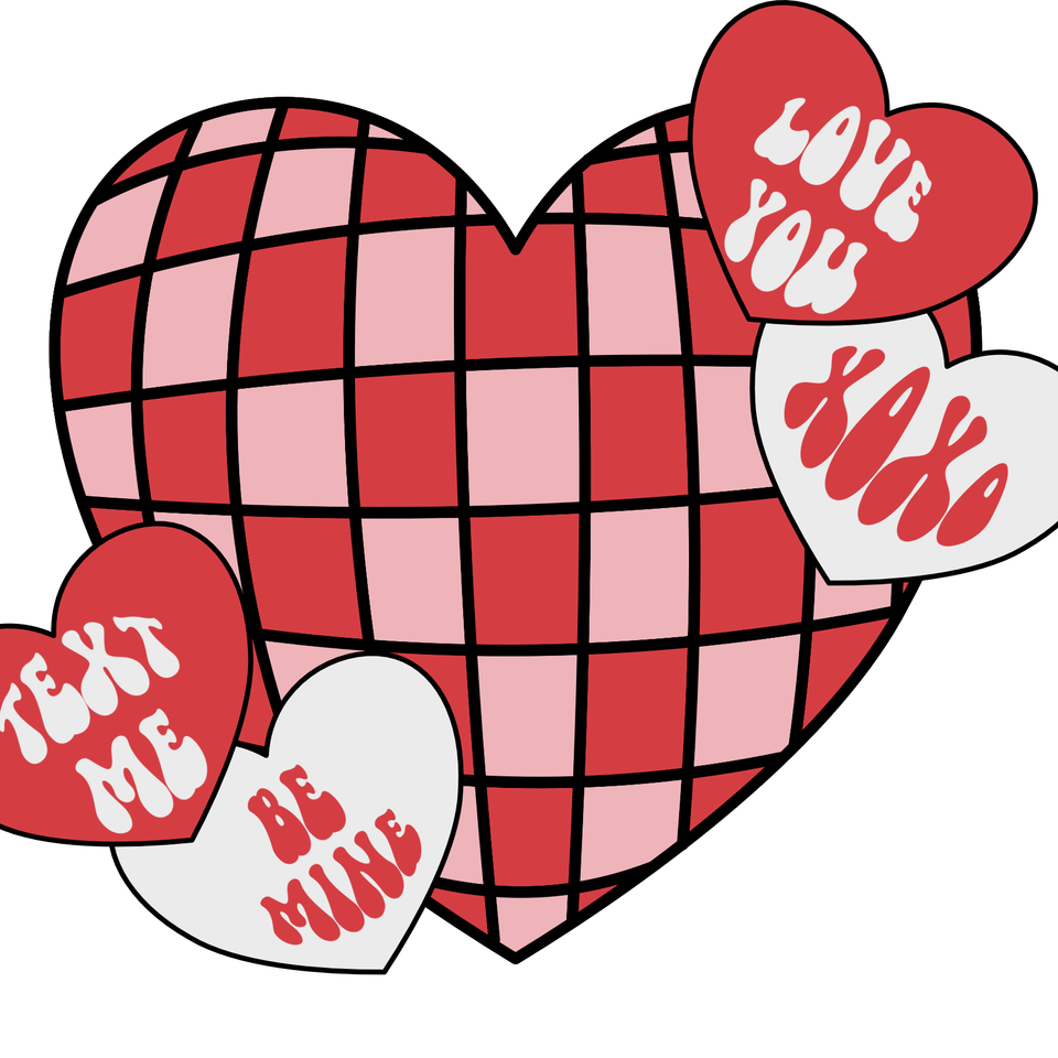 Val   0012 seasons   valentine’s day retro basket weave heart love you  xoxo  be mine