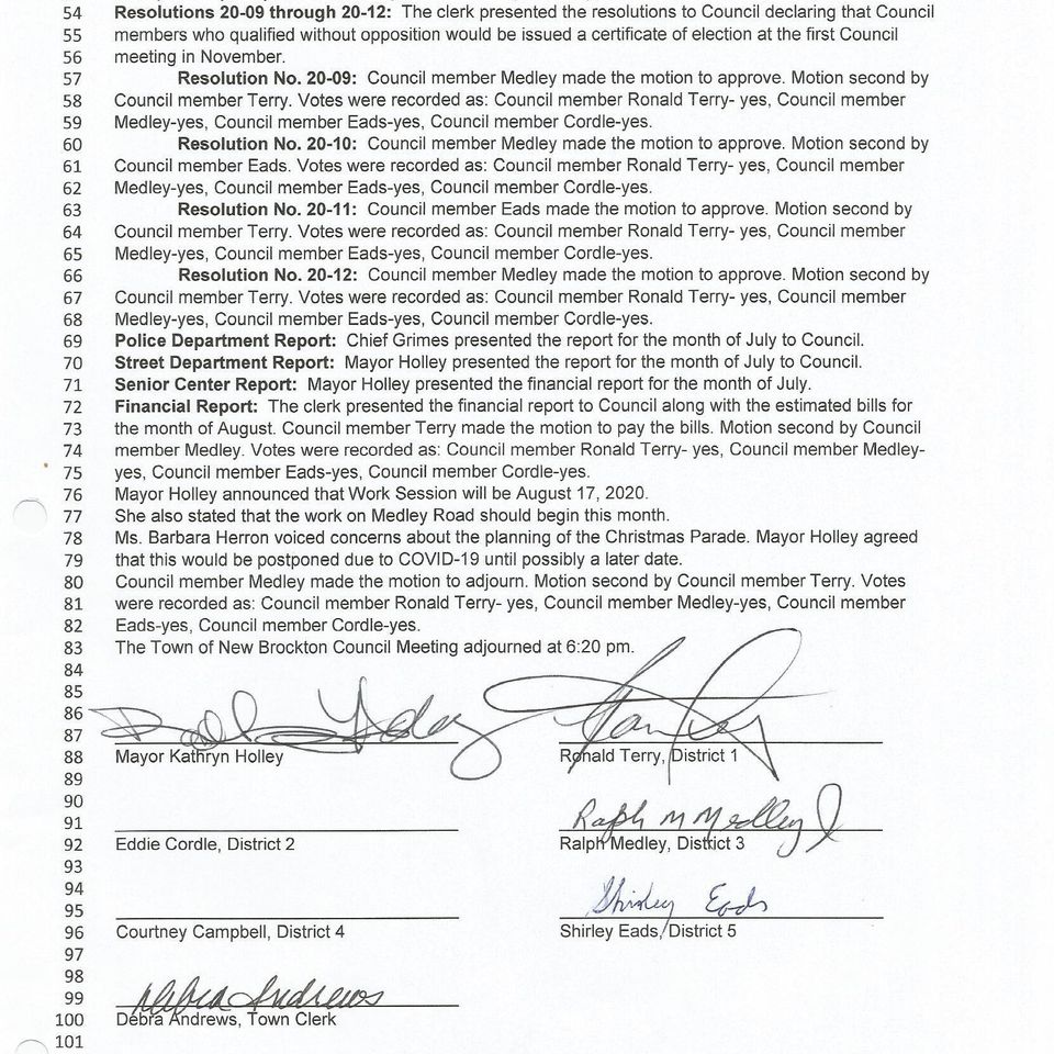 Council meeting august 3  2020 page 2