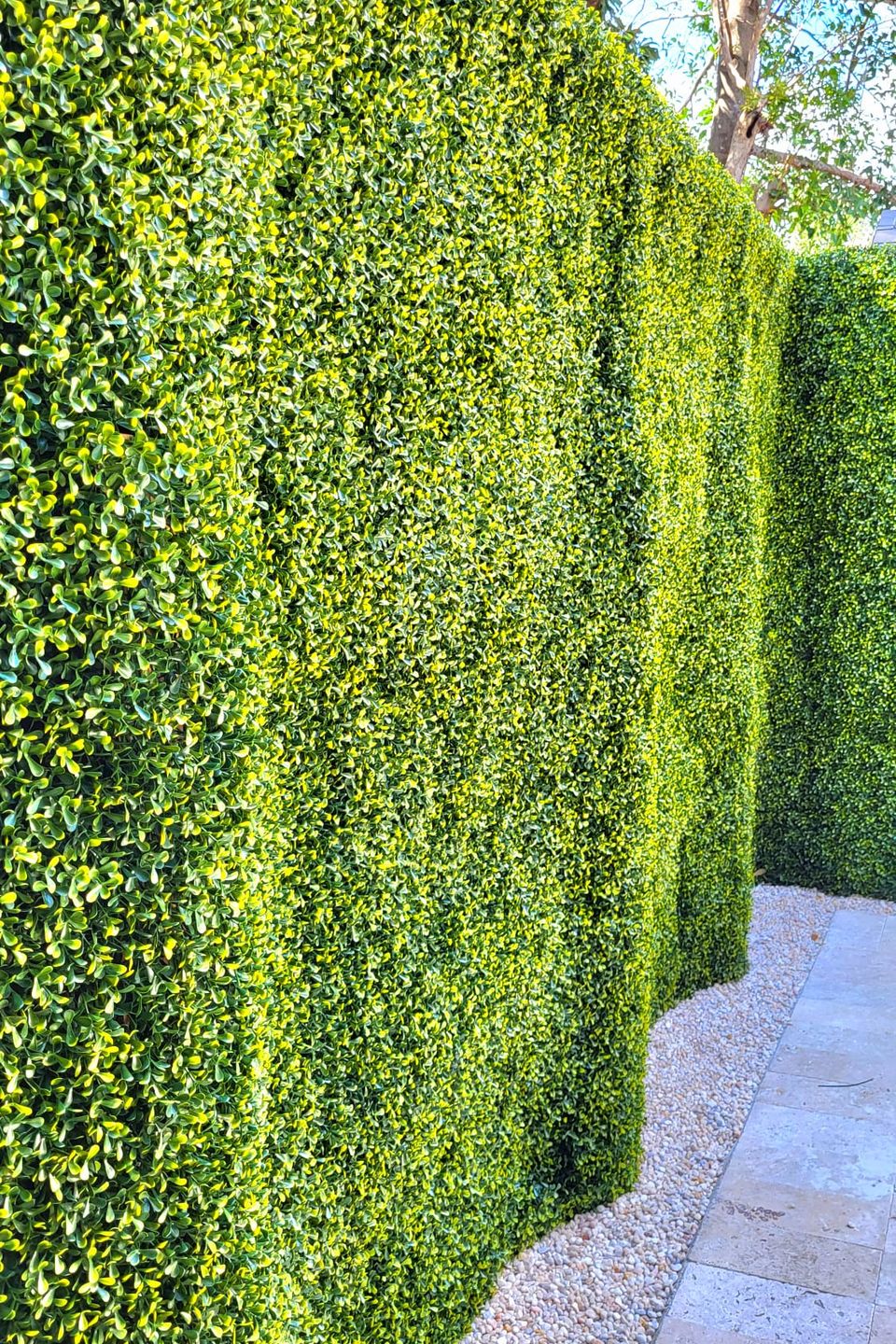 Artificial grass wall