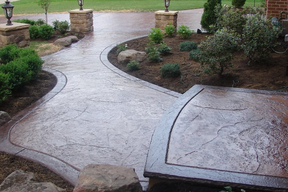 stamped-concrete