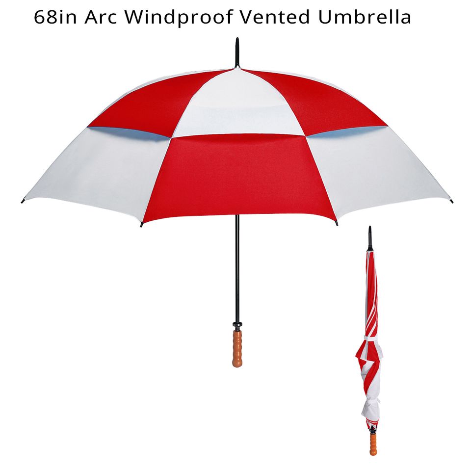 68in arc windproof vented umbrella