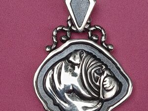 Betty bulldog head profile pendant pendant 300x225