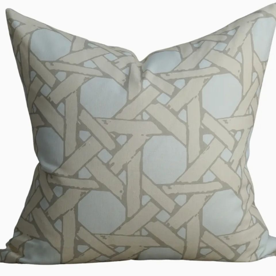Cane back pillow