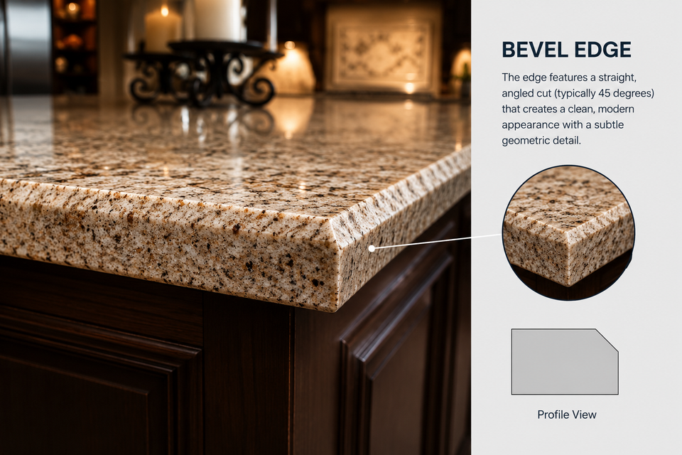Bevel edge infographic