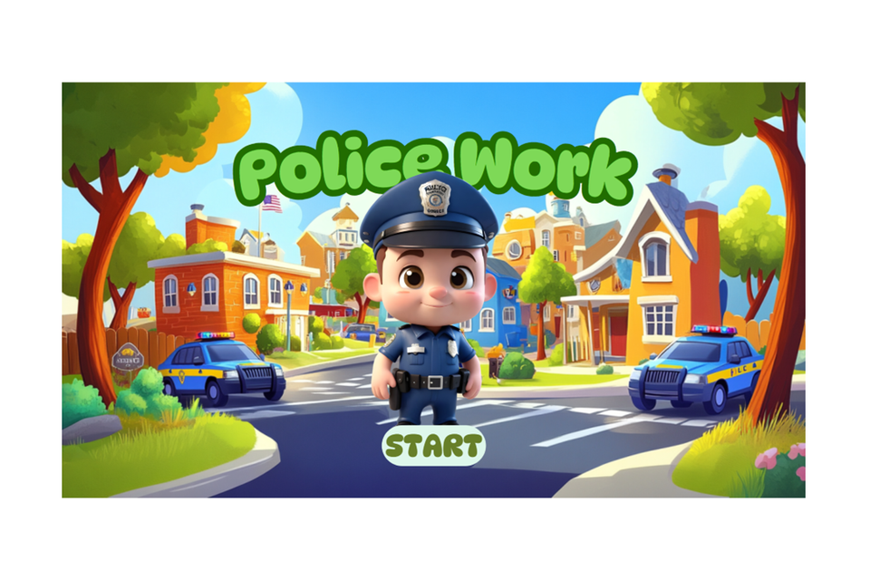 Police work   kids interactive quiz game