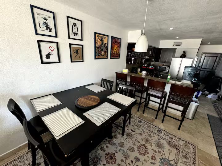Dining and kitchen area