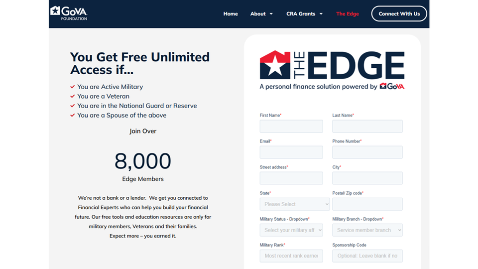 Logo the edge banner