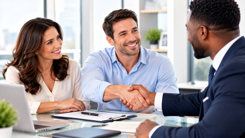 C2cfe professional handshake in modern office