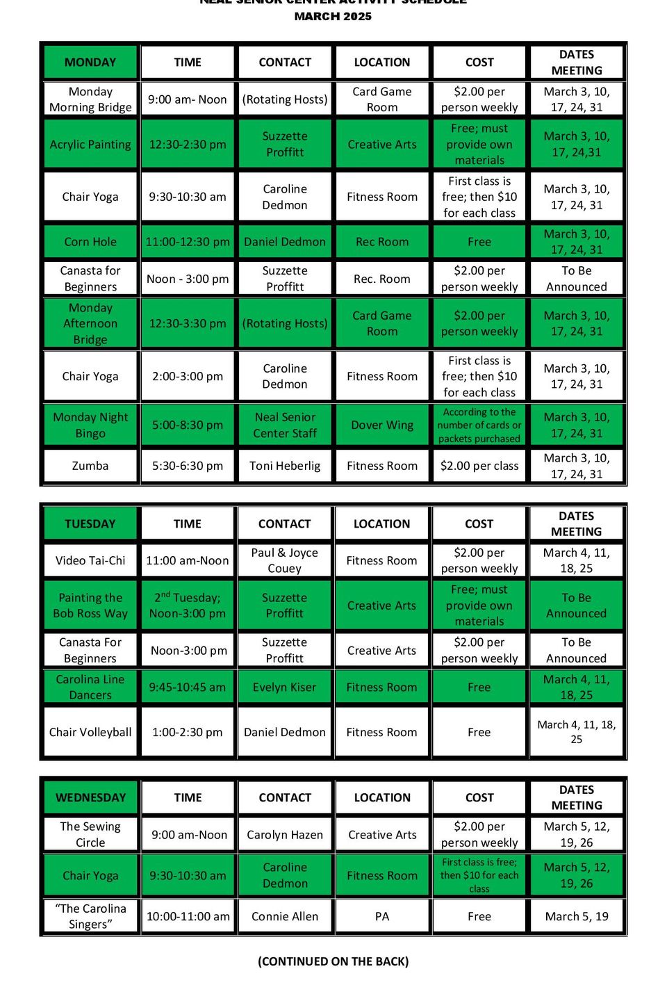 Monthly activities march 2025 page 001