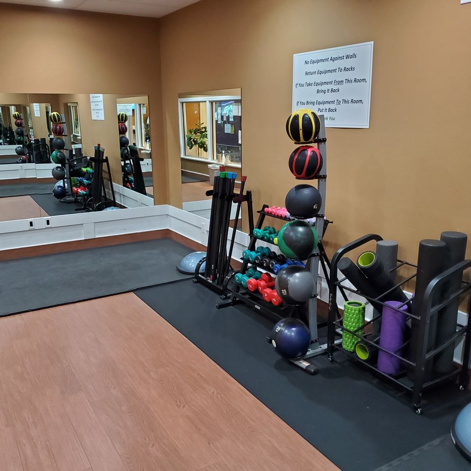 Stretching room at Maximus Gym in Riverhead, NY