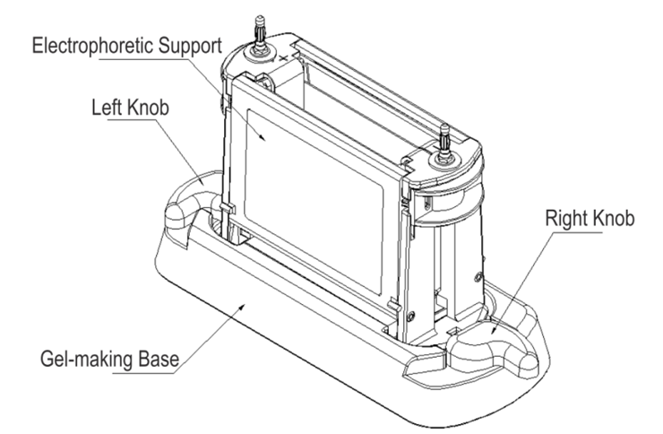 Vertical electrophoresis system be sve 2 6