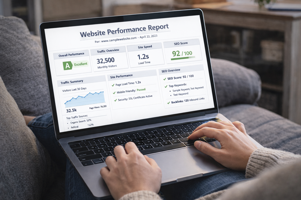 Working on website performance analysis