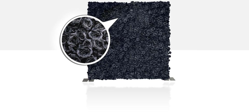 Black rose wall