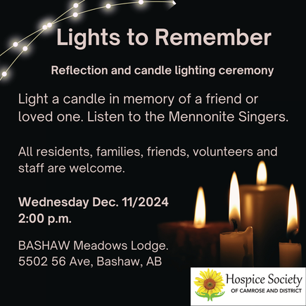Lights2remember 2024 event bashawmennonite