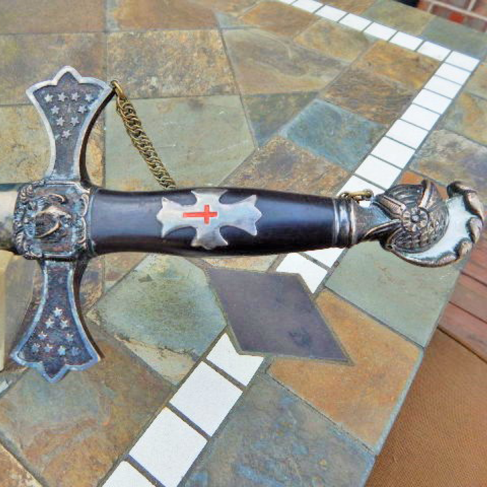 C.roby  early masonic knights sword  silvered  1860s files1220170911 6015 y75y7z