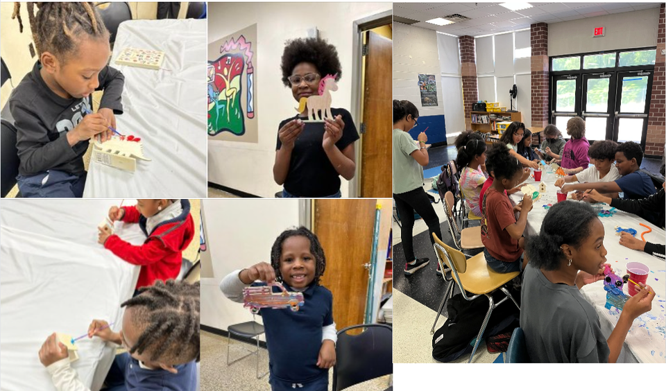 Students painting 2023