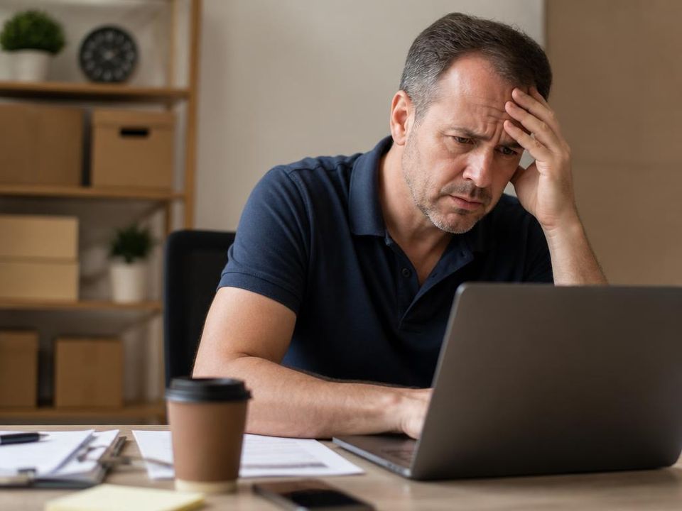 Frustrated business owner