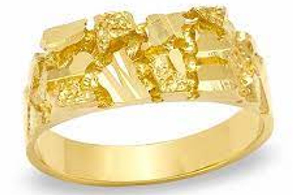 Gold nugget ring 7