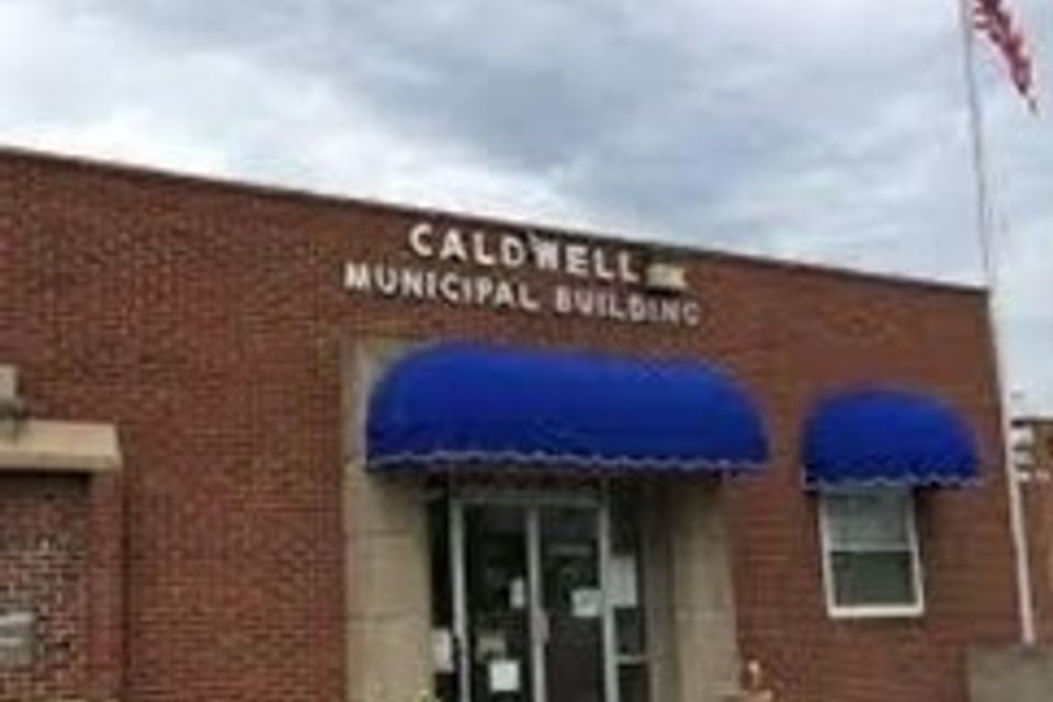 Caldwell Municipal Building with red bricks 
