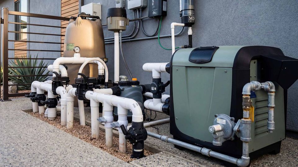 Pool heater installed 1400w