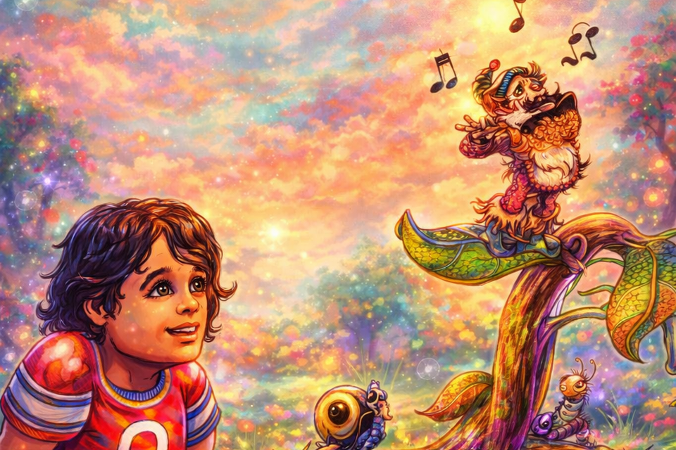 Colorful fantasy ill using copilot