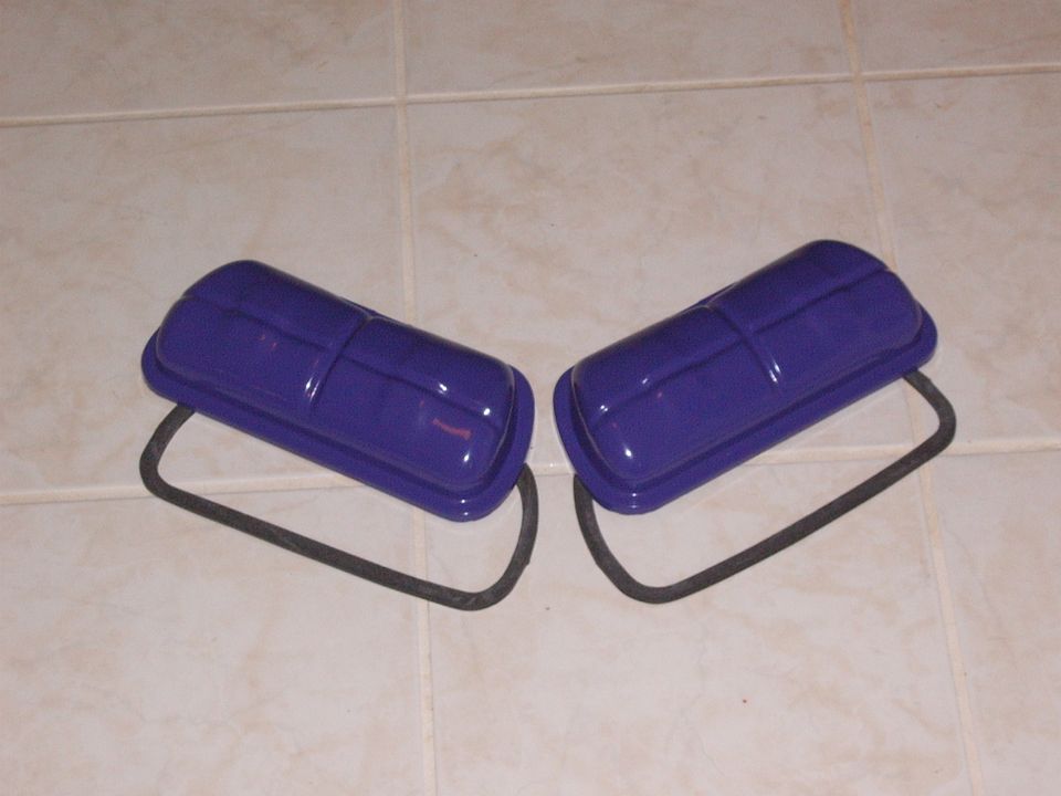 Dark purple valve covers
